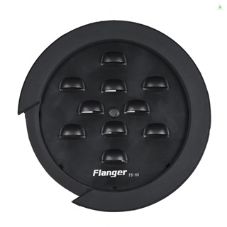 Phonelaptop Flanger FS-08 ฝาครอบช่องเสียงกีตาร์ สีดํา สําหรับกีตาร์อะคูสติก EQ