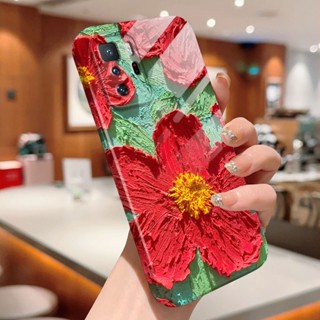 เคสโทรศัพท์มือถือ ฟิล์มกันรอยกล้อง ลายการ์ตูนดอกไม้ สําหรับ Xiaomi Redmi 9C 9T 10A 10C Note 10 Pro 10S 12 Pro 9S 9 Pro