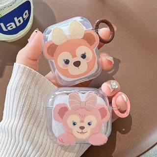 เคสหูฟัง ลายการ์ตูนหมีน่ารัก พร้อมแหวน สําหรับ AirPods 1 2 3 AirPods Pro 2