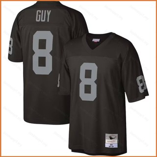 Fb 1976 NFL Las Vegas Raiders Legacy Jersey Ray Guy เสื้อยืดกีฬา พลัสไซซ์ สําหรับผู้ชาย