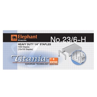 ELEPHANT ลวดเย็บ Titania   No.23/6-H