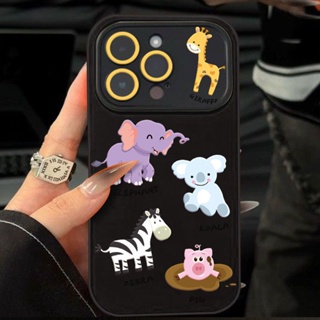 เคสโทรศัพท์มือถือ ซิลิโคนนิ่ม ลายสัตว์น่ารัก สําหรับ Iphone 14promax 13pro 12 11 7p WIU5