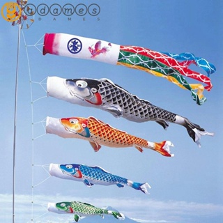 Adames Windsock Koinobori โมบายแขวนตกแต่งลานกลางแจ้ง สไตล์ญี่ปุ่น