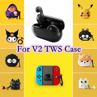 【Direct Supply】เคสหูฟัง แบบนิ่ม ลายการ์ตูน สําหรับ V2 TWS V2 TWS