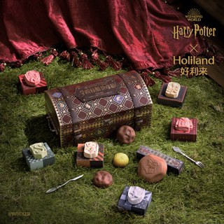 Holiland X Harry Potter ขนมเค้กกล่องควิดดิชแฮร์รี่ พอตเตอร์ Quidditch House cup box pastry gift snack ขนมเปี๊ยะ