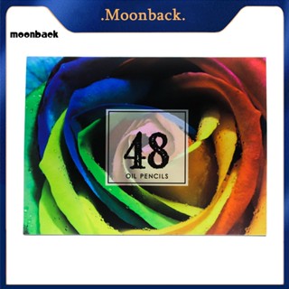 &lt;moonback&gt; ดินสอสี 48 ชิ้น ดินสอสีมืออาชีพ สีสันสดใส กราฟฟิตี พู่กันวาดภาพ เครื่องมือวาดภาพ