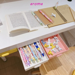 Aroma กล่องลิ้นชักพลาสติก สําหรับใส่จัดเก็บหูฟัง ดินสอ เหมาะกับนักเรียน สํานักงาน