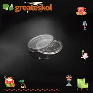 Greateskol กล่องพลาสติกใส PS ทรงกลม 18-27 มม. สําหรับใส่เหรียญ 100 ชิ้น