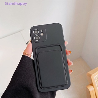 Standhappy ใหม่ เคสโทรศัพท์มือถือหนัง แบบแม่เหล็ก มีช่องใส่บัตร สําหรับ iPhone 14 13 12 Pro Max 13 12 Mini