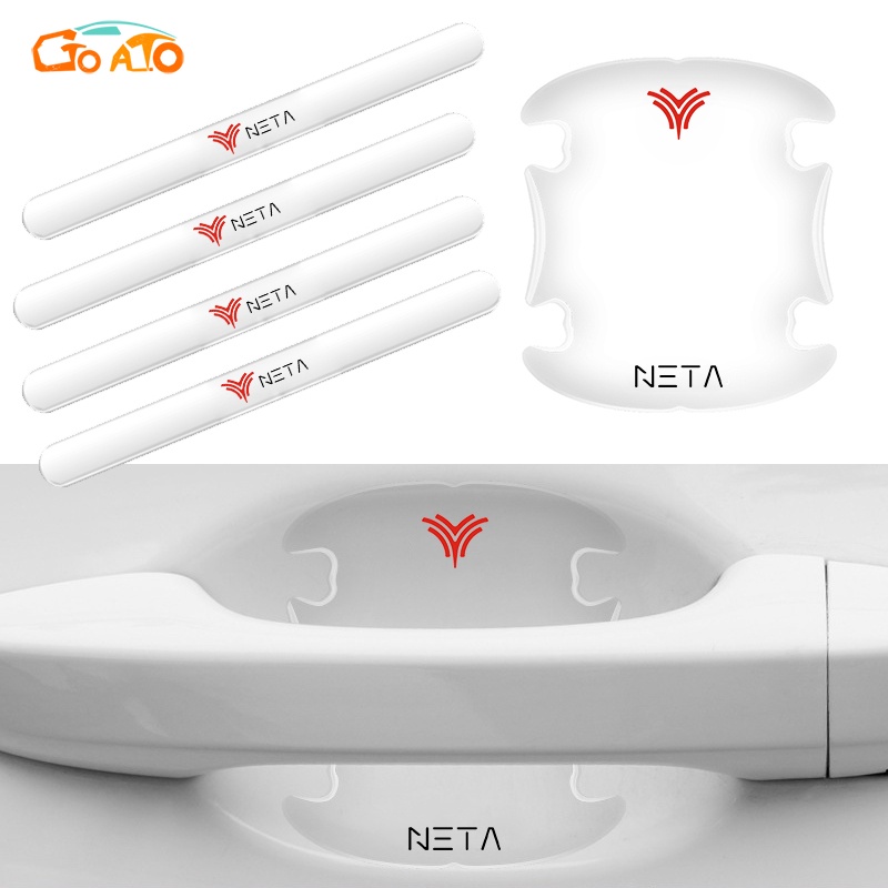 GTIOATO ติดมือจับประตูรถยนต์ โปร่งใส กันรอยขีดข่วนสีฟิล์มตอนเปิดสติกเกอร์ตกแต่งรถยนต์ ป้องกันรอย ติด