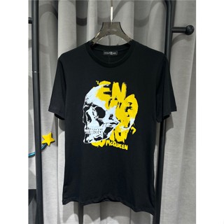 A1exander Mcque ใหม่ เสื้อยืดลําลอง สําหรับผู้ชาย ผ้าฝ้าย แขนสั้น พิมพ์ลาย S-4XL