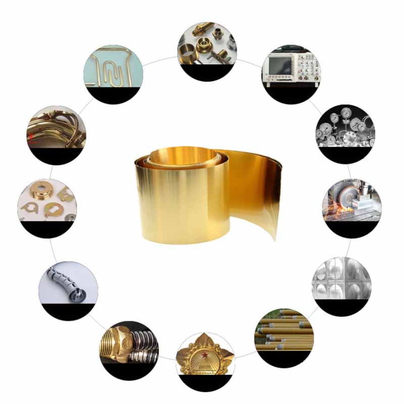 1ม ความหนา 0.1/0.2/0.3/0.4/0.5 มม. แผ่นทองเหลืองแผ่นฟอยล์แถบ - รูปที่ 4