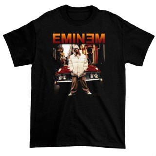 Eminem Rapper ความทรงจําผู้ชายเสื้อยืดแขนสั้นสีดํา /LK_03