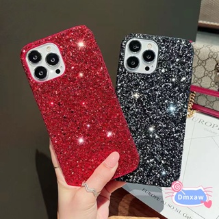 เคสโทรศัพท์มือถือ PC แข็ง ประดับเลื่อม กลิตเตอร์ ลายคริสต์มาส สําหรับ Samsung Galaxy A8 A6 J4 J6 J7 Plus J4+ J6+ J8 J4 A7 A6 2018 J7 J5 J3 Pro 2017 J5 J7 2016 J7 J5 J2 Prime J7+