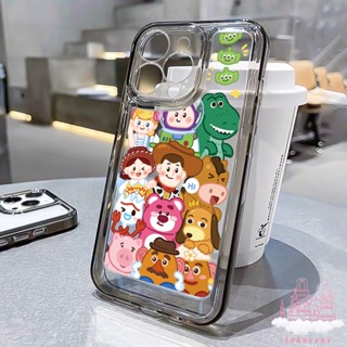 เคสโทรศัพท์มือถือแบบนิ่ม TPU ใส กันกระแทก กันรอยกล้อง ลายการ์ตูน Toy Story สําหรับ iPhone 14 11 12 Pro 13 XR X XS Max 7 8 Plus SE 2020