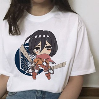 Attack On Titan Funny Cartoon T-shirt Women Graphic Shingeki No Kyojin Tshirt Anime Cute T Shirt Harajuku Top Tees _01