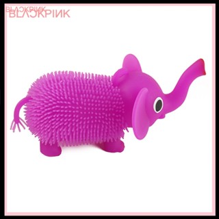 &lt;Sunshine123&gt; ของเล่นบีบสกุชชี่ รูปช้าง มีไฟ LED เรืองแสง สําหรับเล่นคลายเครียด