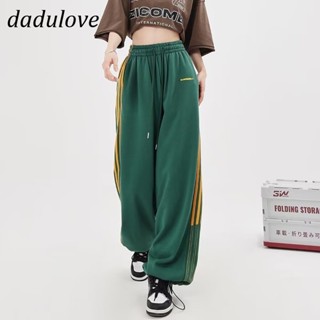 DaDulove💕 New American Street Striped Casual Pants High Waist Loose Wide Leg Pants Sweatpants Plus Size Jogging Pants