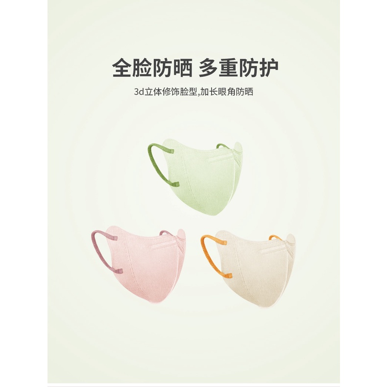 หน้ากาก ป้องกันรังสียูวี 3D น้ําหนักเบา ใส่สบาย แฟชั่นฤดูร้อน สําหรับผู้ชาย และผู้หญิง 50 ชิ้น