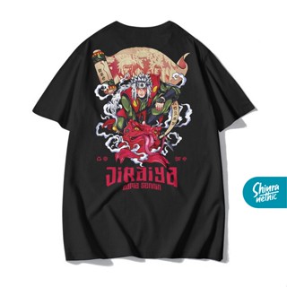 เสื้อยืดแขนสั้นเสื้อยืด พิมพ์ลายอนิเมะ Jiraiya The Gama Monday Kaos Naruto Shippuden Shinranethic สําหรับผู้ชายS-5XL