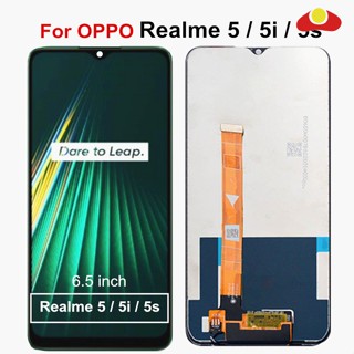 ชุดประกอบหน้าจอสัมผัสดิจิทัล LCD สําหรับ Oppo Realme 5 5i 5s RMX1911 RMX1925 RMX2030