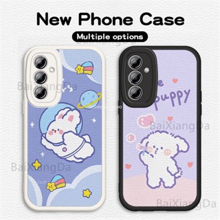 เคสโทรศัพท์มือถือหนัง TPU นิ่ม กันกระแทก ปิดด้านหลัง สําหรับ Samsung Galaxy A14 LTE A24 A34 A54 A 14 A 34 A 54 A 24 A14 A54 4G 5G