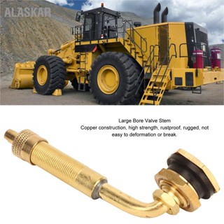 ALASKAR 10 ชิ้น Earthmover ยางวาล์ว Stem ทองแดง กระบอกสูบขนาดใหญ่ 60 มม. ถึง 80 45º สำหรับรถตักขนาดใหญ่ Bulldozers Excavators