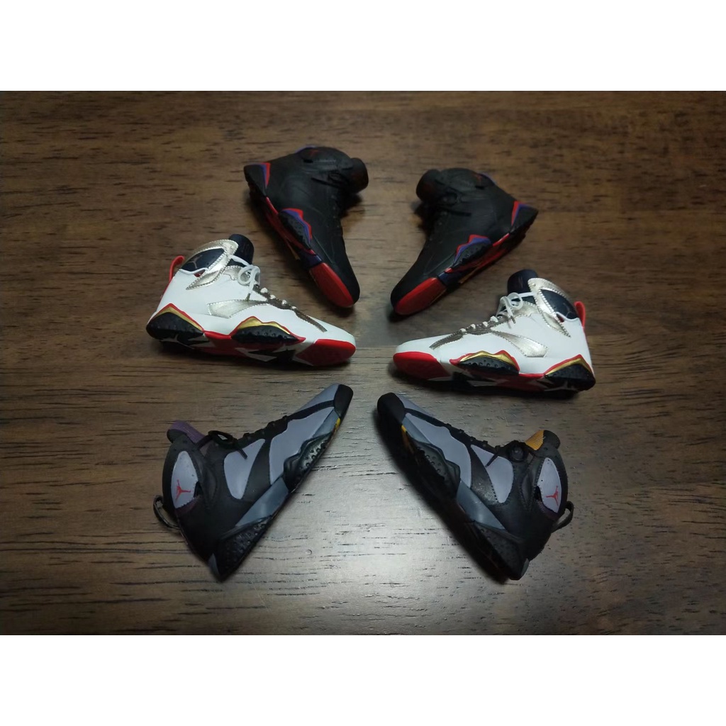 1/6 Jordan AJ7 Action Shoes 92 Barcelona Silver 92 Total Final Black 92 All-Star Game