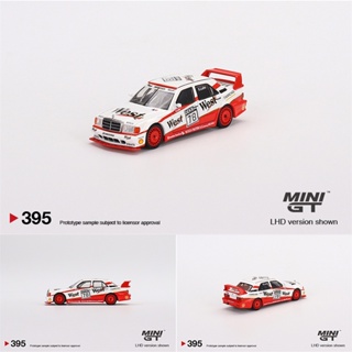 Mini GT 1:64 190E 2.5 16 Evolution II 1991 DTM #โมเดลรถยนต์ 78 Lohr Diecast Diorama Carros 395 ขนาดเล็ก