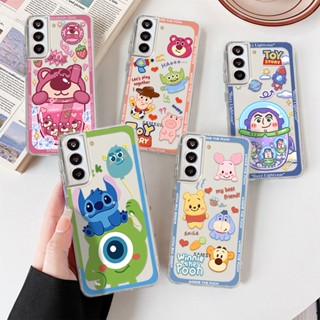 เคสโทรศัพท์มือถือแบบนิ่ม TPU ใส กันกระแทก ลายดิสนีย์ Toy Story Ponto Lilo &amp; Stitch สําหรับ Samsung Galaxy S23 S22 ultra plus The Duffy family Woody