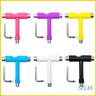 Selan All-in-One เครื่องมือสเก็ตบอร์ด อเนกประสงค์ แบบพกพา พร้อมกุญแจ T Type Allen