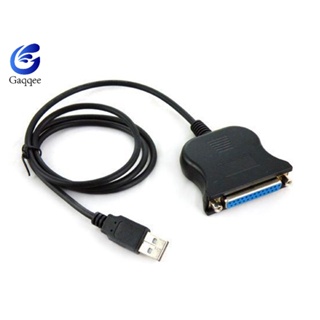 Gaqqee สายเคเบิล USB เป็น 25pin พอร์ตขนาน DB25 อินเตอร์เฟส Pin Type สําหรับเครื่องพิมพ์ PC เดสก์ท็อป แล็ปท็อป