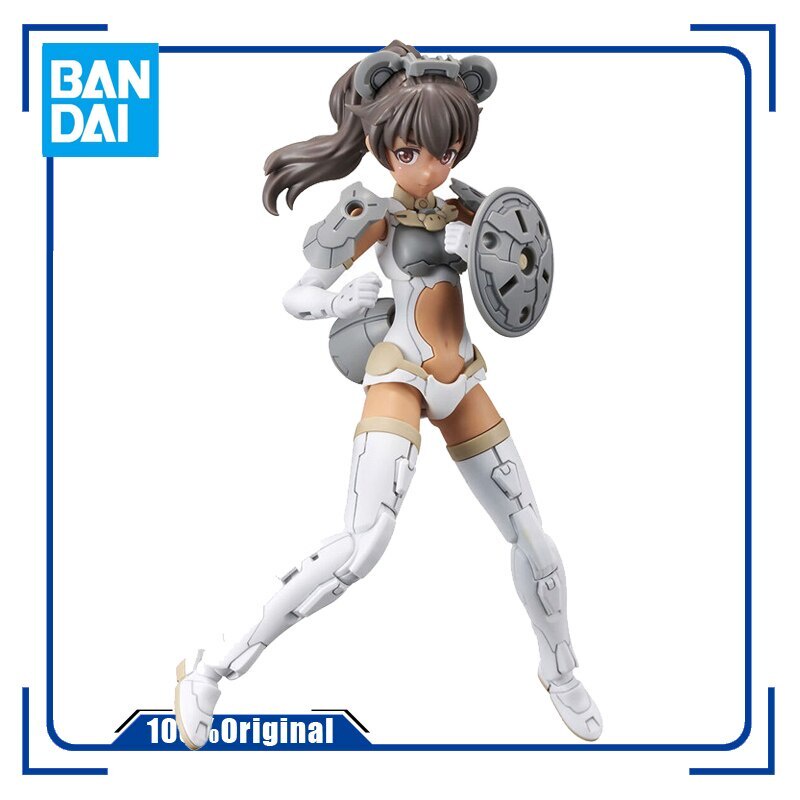 BANDAI 30MS 30MM SIS-A00 Luluce Color C  Kawaii Mobile Suit Girl Assembly Model Anime Action Toy Fig