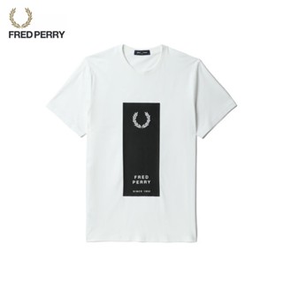 เสื้อยืดแขนสั้น ทรงสี่เหลี่ยม พิมพ์ลาย FRED PERRY ตลก รับประกันคุณภาพ สําหรับผู้ชาย