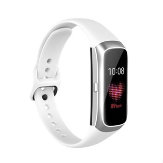 สายนาฬิกาข้อมือ สายซิลิโคน สีดํา สําหรับ Samsung Galaxy Fit SM-R370