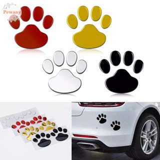 PEWANY 2Pcs/Set Car Stickers Black Bear Paw Stickers 3D Car Stickers Animal Paw Car Window Car Bumper Car Decal Adhesive Golden Bear Foot Prints/Multicolor