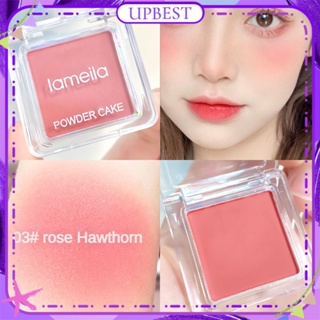 ♕Lameila Monochrome Blusher Powder Brightening Natural Nude Makeup Smooth Waterproof Long Lasting Rouge Face Cosmetic 4 Color UPBEST