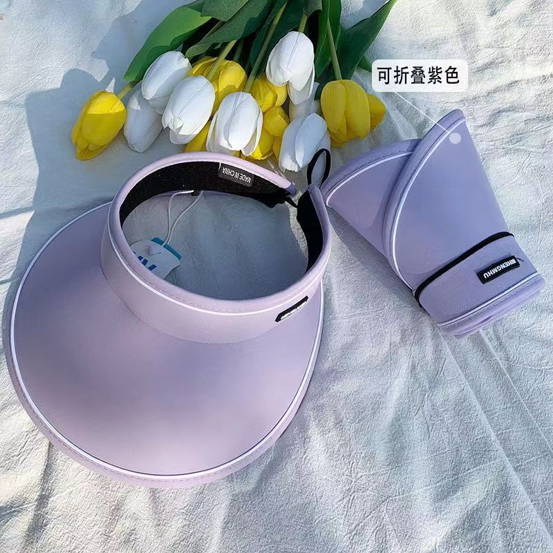 หมวกปีกกว้าง ป้องกันแดด สามารถพับได้ สีแคนดี้ เข้ากับทุกการแต่งกาย แฟชั่นฤดูร้อน สําหรับผู้หญิง 2023