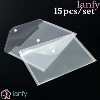 Lanfy ซองพลาสติกใสสําหรับใส่จัดเก็บเอกสารขนาด A5/A4