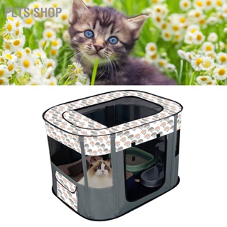 Pets Shop บ้านแมวแบบพับได้ Skylight แบบถอดได้ Breathable Cat ห้องคลอดสุนัข Playpen สำหรับอุปกรณ์สัตว์เลี้ยง