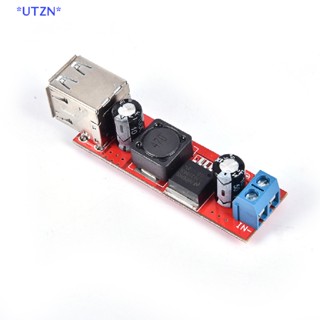 Utzn&gt; ใหม่ โมดูลแปลง DC 6V-40V 12V เป็น 5V 3A Dual USB Charger DC-DC Step-down LM2596