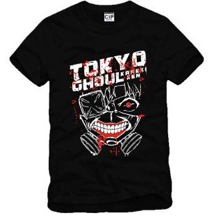 เสื้อยืดแขนสั้น พิมพ์ลายอนิเมะ TOKYO Ghouls QW246VB สําหรับผู้ชาย