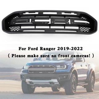 Areyourshop กระจังหน้าทรง Raptor สำหรับ Ford Ranger 2019-2023 สีดำ