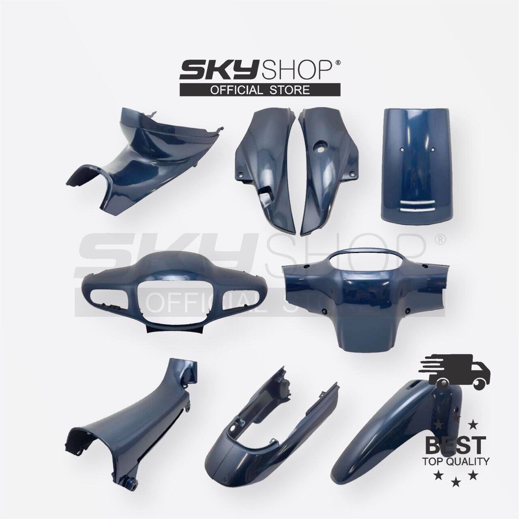MODENAS KRISS110 / KRISS-1 BODY COVER SET (3P-GREY) (SKYSHOP) ALL SET COMPLETE COVERSET KRIS 110 KRI
