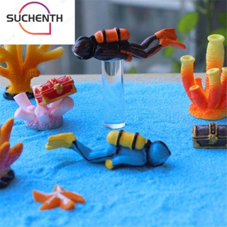 Suchenth โมเดลนักดําน้ํา สไตล์โบราณ สําหรับตกแต่งตู้ปลา