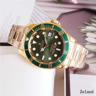 นาฬิกาข้อมือ Rolex สายหนัง กันน้ํา สไตล์นักธุรกิจ สําหรับผู้ชาย