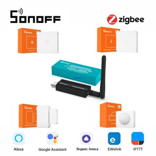 Sonoff Zigbee 3.0 USB Dongle Plus-E เกตเวย์ไร้สาย ZBDongle-E eWeLink ระบบเตือนภัยป้องกันความปลอดภัยในบ้านอัจฉริยะ SNZB ZBMINI