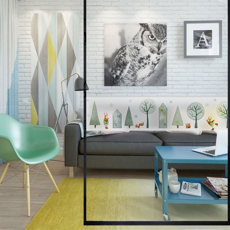 สติกเกอร์ติดกระจก หน้าต่าง ประตู บานเลื่อน ป้องกันการชน แบบสร้างสรรค์ สําหรับห้องนอน สํานักงาน - รูปที่ 5