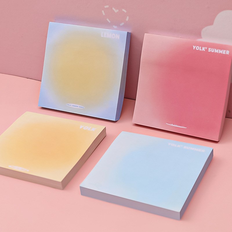50 ชิ้น Sticky Notes Self-Stick Notes สีสดใส Sticky Notes การ์ตูนสํานักงานอุปกรณ์การเรียน