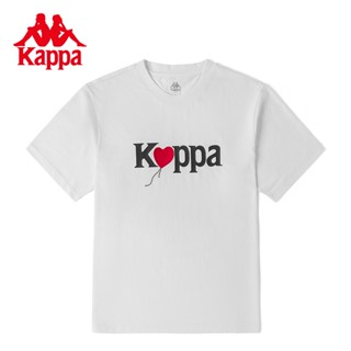 Kappa kappa เสื้อยืดลําลอง แขนสั้น คอกลม สําหรับผู้ชาย และผู้หญิง เหมาะกับการเล่นกีฬา K0CX2TD04G